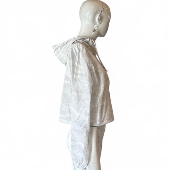 Undercover Hippie The Sun, The Moon & The Eye Cropped White Windbreaker Size S - Picture 5 of 14